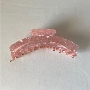 Large Pink Hair Claw Clip